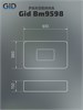 GID Раковина Bm9598 53365 накладная черная матовая 61x38x15 GID-53365