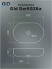 GID Раковина Bm9026a 53369 накладная черная матовая 60x40x15 GID-53369 - фото 332540