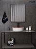 GID Раковина N9013LS 52237 накладная красная матовая / белый графит 40x40x13 GID-52237 - фото 332564