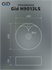 GID Раковина N9013LS 52237 накладная красная матовая / белый графит 40x40x13 GID-52237 - фото 332565
