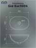 GID Раковина Bm1004 72202 встраиваемая сверху черная матовая 61x40x19 GID-72202 - фото 332770