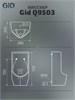 GID Подвесной писсуар Q9503 91107 белый 38x34x77 GID-91107 - фото 333146
