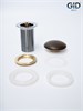 GID Донный клапан без перелива Br100 74406K коричневый матовый 7x7x10 GID-74406K - фото 333176