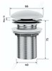 GID Донный клапан без перелива Br100 74406K коричневый матовый 7x7x10 GID-74406K - фото 333177