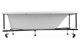 AQUANET Каркас сварной для ванны Bright 180x70 AQUANET-216305 - фото 333235
