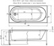 AQUANET Light Ванна акриловая прямоугольная встраиваемая / пристенная размер 160x70 см, цвет белый AQUANET-242508 - фото 333388