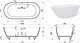 AQUANET Family Stone Ванны из искусственного камня овальная отдельностоящая размер 170x80 см, цвет белый AQUANET-AQ-00332887 - фото 333461