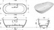 AQUANET Family Stone Ванны из искусственного камня овальная отдельностоящая размер 180x80 см, цвет белый AQUANET-AQ-00332888 - фото 333465