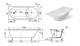 AQUANET Lotos Stone Ванны из искусственного камня прямоугольная пристенная размер 180x80 см, цвет белый AQUANET-AQ-00332894 - фото 333478