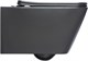 AQUANET Унитаз подвесной Rimless Tavr-W BL-103N-WHT black черный матовый AQUANET-287011 - фото 333773