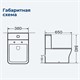 AQUANET Чаша напольного унитаза Rimless Cube-C CL-12248B, белый AQUANET-210759 - фото 334023