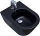 AQUANET Биде подвесное Lake LAKE-B2B черный матовый AQUANET-316464 - фото 334298