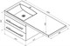AQUANET Note Раковина полувстраиваемая ширина 120 см, белый AQUANET-239568 - фото 334350