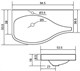AQUANET Soprano Раковина полувстраиваемая ширина 95 см, белый AQUANET-169395 - фото 334384