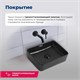 AQUANET Perfect Раковина накладная ширина 40 см, черный AQUANET-273678 - фото 334565