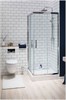 AQUANET Delta Душевой уголок квадратный двери раздвижные размер 90x90 см профиль - хром / стекло - прозрачное AQUANET-183212 - фото 335167