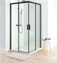 AQUANET Pleasure Душевой уголок квадратный двери раздвижные размер 100x100 см профиль - черный / стекло - прозрачное AQUANET-AE60-S-100x100U-BT - фото 335227