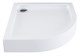AQUANET GL180 Душевой поддон четверть круга размер 80x80 см, цвет белый AQUANET-265569 - фото 335784