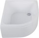 AQUANET Optimal Душевой поддон четверть круга размер 90x90 см, цвет белый AQUANET-293357 - фото 335837