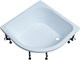 AQUANET Optimal Душевой поддон четверть круга размер 90x90 см, цвет белый AQUANET-293357 - фото 335845