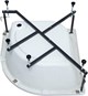 AQUANET Optimal Душевой поддон четверть круга размер 90x90 см, цвет белый AQUANET-293357 - фото 335847