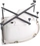 AQUANET Optimal Душевой поддон четверть круга размер 90x90 см, цвет белый AQUANET-293351 - фото 335857