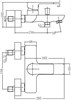 AQUANET Arctic Смеситель для ванны, цвет белый / хром AQUANET-216776 - фото 336043