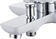 AQUANET Arctic Смеситель для ванны, цвет белый / хром AQUANET-216776 - фото 336045