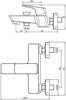 AQUANET Gotic Смеситель для ванны, цвет хром AQUANET-216773 - фото 336063