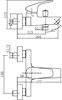 AQUANET Static Смеситель для ванны, цвет черный AQUANET-261822 - фото 336082