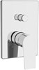 AQUANET Static Смеситель для ванны встраиваемый, цвет хром AQUANET-237448 - фото 336105