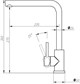 AQUANET Steel Смеситель для кухни, цвет сталь AQUANET-228450 - фото 336131