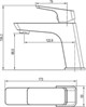 AQUANET Gotic Смеситель для раковины, цвет хром AQUANET-216772 - фото 336155
