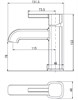AQUANET Minima Смеситель для раковины, цвет хром AQUANET-261813 - фото 336158