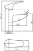 AQUANET Static Смеситель для раковины, цвет черный AQUANET-261820 - фото 336193