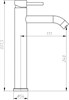 AQUANET Steel Смеситель для раковины, цвет сталь AQUANET-242967