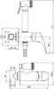 AQUANET Atletic Смеситель с гигиеническим душем, цвет хром AQUANET-225485 - фото 336216
