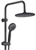 AQUANET Passion Душевая стойка, цвет черный AQUANET-AF300-70-R-B - фото 336246