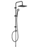 AQUANET Passion Душевая стойка, цвет черный AQUANET-AF300-70-RC-B - фото 336269