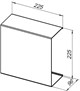 AQUANET Полка Магнум 25x25 черная матовая, квадрат AQUANET-302223 - фото 336460