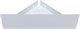 AQUANET Полка Магнум 28x28 белая матовая, угловая AQUANET-302237 - фото 336464