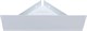 AQUANET Полка Магнум 28x28 белая матовая, угловая AQUANET-302237 - фото 336465