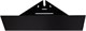 AQUANET Полка Магнум 28x28 черная матовая, угловая AQUANET-302225 - фото 336468