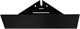 AQUANET Полка Магнум 28x28 черная матовая, угловая AQUANET-302225 - фото 336469