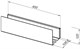AQUANET Полка Магнум 40x12 черная матовая AQUANET-274188 - фото 336513