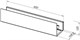AQUANET Полка Магнум 50x12 черная матовая, с крючками AQUANET-274189 - фото 336525