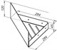 AQUANET Полка Магнум Н 28x28 белая матовая, угловая AQUANET-341542 - фото 336601