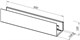 AQUANET Полка Магнум Н 50x12 белая матовая, с крючками AQUANET-341539 - фото 336626