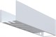 AQUANET Полка Магнум Н 50x12 белая матовая, с крючками AQUANET-341539 - фото 336629