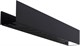 AQUANET Полка Магнум Н 70x12 черная матовая, с крючками AQUANET-341534 - фото 336661